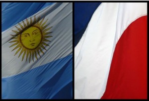 france-argentine drapeaux